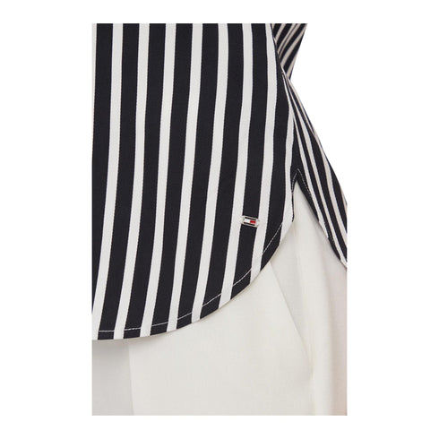 TOMMY HILFIGER Blusa Blusa Donna avvitata a righe Blu - Francavilla Moda